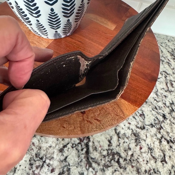 Louis Vuitton Damien Ebene Bi-Fold Brown Checkered Wallet with COA - Picture 5 of 7